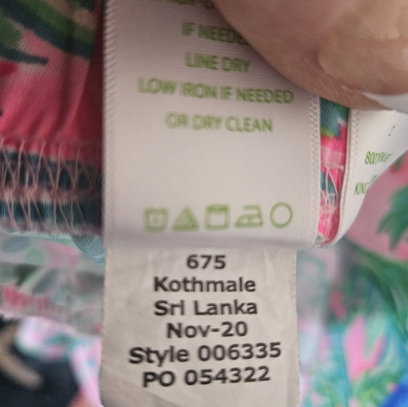 Lilly Pulitzer Bal Harbour Palazzo Pink Blossom Palm Print Pants. NWT SIZE S - Picture 7 of 8